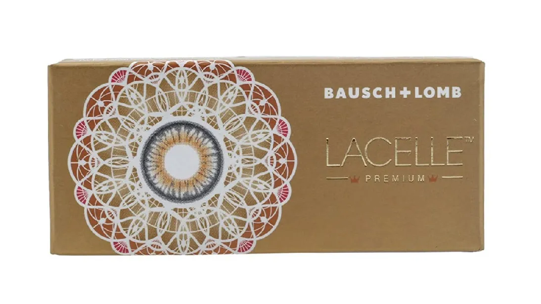 Blue Color Monthly Disposable Lacelle Premium by Bausch and Lomb - 1 lens per Box